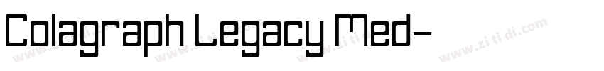 Colagraph Legacy Med字体转换